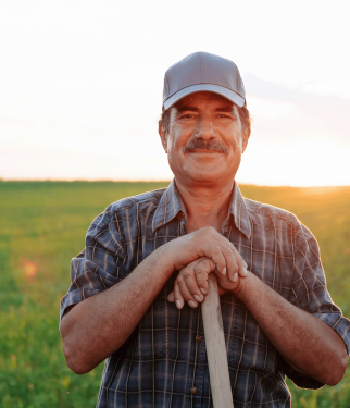 farmer in field